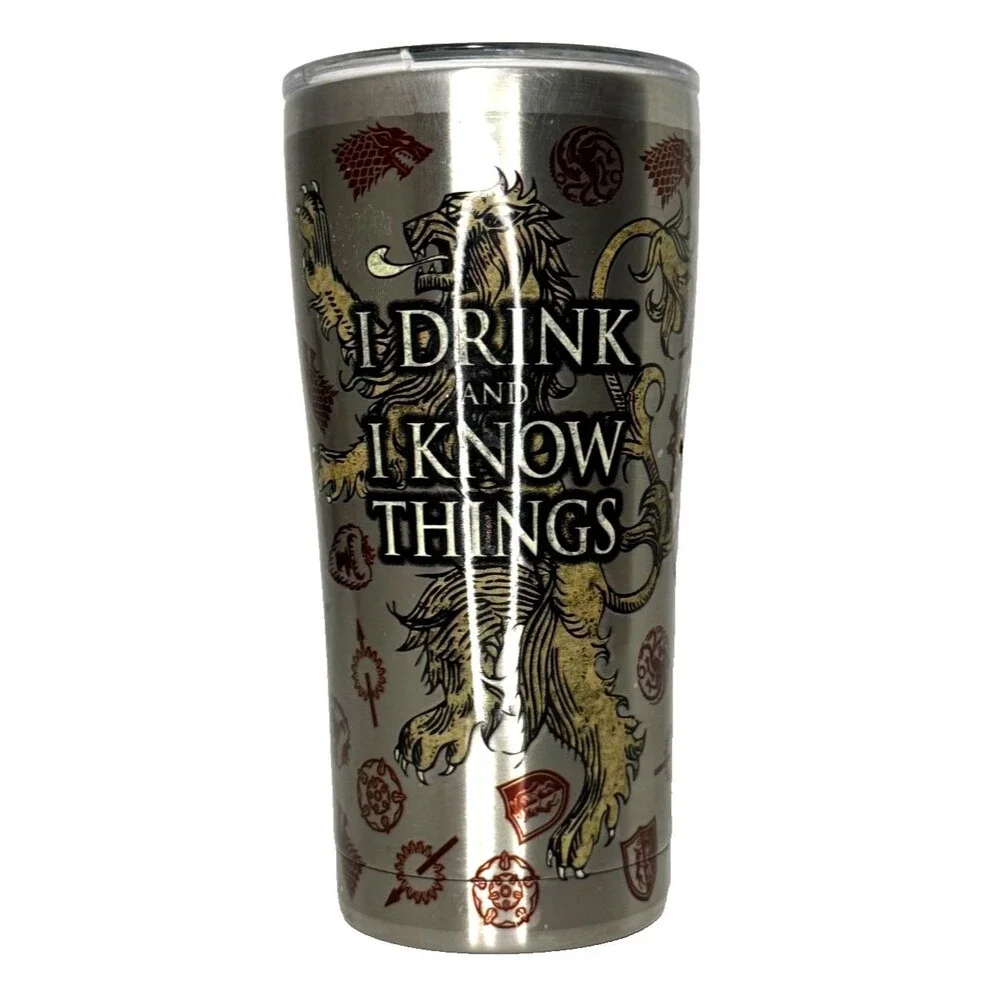 Tervis Game of Thrones I Drink and I Know Things Tumbler 20oz Stainless w Lid